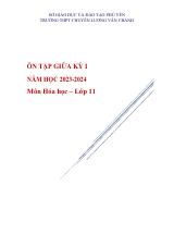 Đề cương ôn tập Giữa kì 1 Hóa học 11 năm 2023–2024 trường THPT chuyên Lương Văn Chánh (Đắk Lắk)